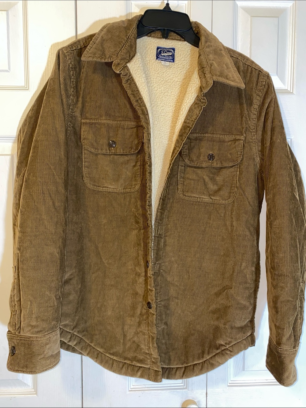 J. Crew Men's Corduroy Sherpa-Lined Jacket - Brown